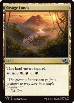 Image of Savage Lands (MSC-827) - Commander: Marvel Super Heroes