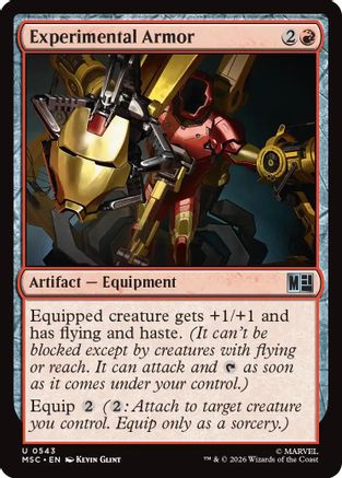 Image of Experimental Armor (MSC-543) - Commander: Marvel Super Heroes