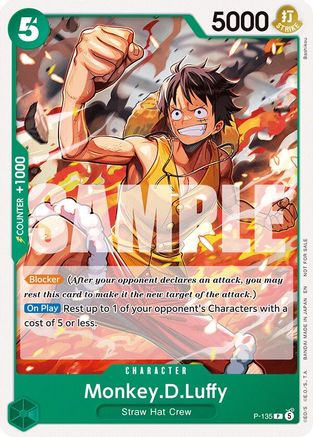 Image of Monkey.D.Luffy (OP16 Release Event) (P-135) - One Piece Promotion Cards