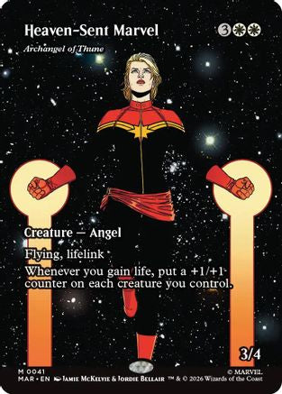Image of Heaven-Sent Marvel - Archangel of Thune (Borderless) (MAR-041) - Marvel Universe Eternal-Legal Foil