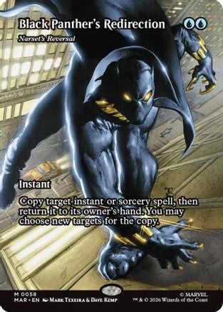 Image of Black Panther's Redirection - Narset's Reversal (Borderless) (MAR-058) - Marvel Universe Eternal-Legal