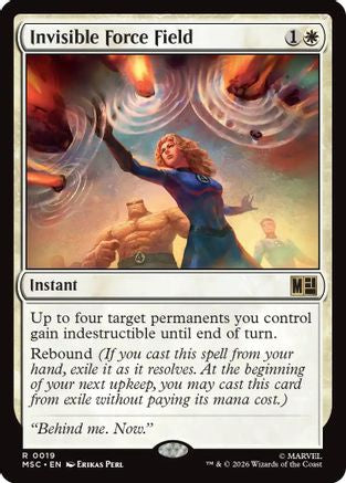 Image of Invisible Force Field (Surge Foil) (MSC-019) - Commander: Marvel Super Heroes Foil