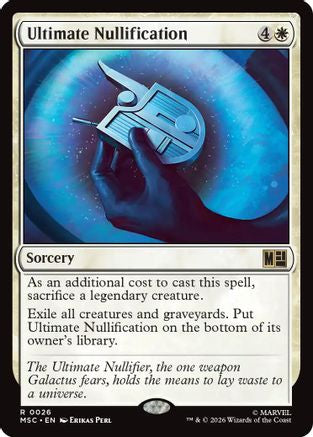Image of Ultimate Nullification (MSC-026) - Commander: Marvel Super Heroes