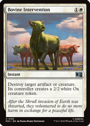 Image of Bovine Intervention (MSC-123) - Commander: Marvel Super Heroes