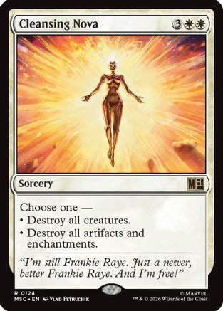 Image of Cleansing Nova (MSC-124) - Commander: Marvel Super Heroes