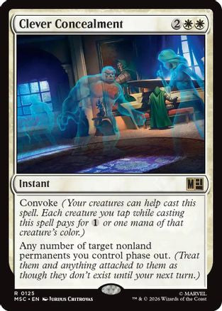 Image of Clever Concealment (Surge Foil) (MSC-125) - Commander: Marvel Super Heroes Foil