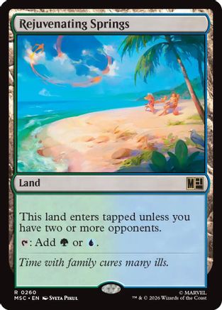 Image of Rejuvenating Springs (Surge Foil) (MSC-260) - Commander: Marvel Super Heroes Foil