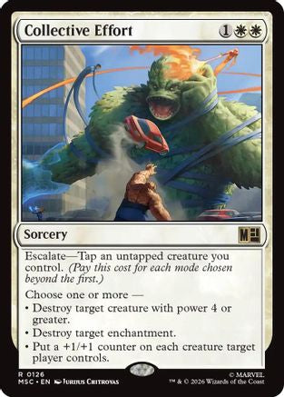 Image of Collective Effort (MSC-126) - Commander: Marvel Super Heroes