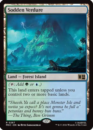 Image of Sodden Verdure (Surge Foil) (MSC-267) - Commander: Marvel Super Heroes Foil