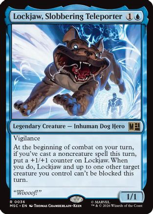 Image of Lockjaw, Slobbering Teleporter (MSC-036) - Commander: Marvel Super Heroes