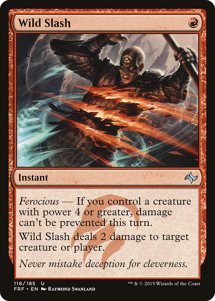 Image of Wild Slash (FRF-118) - Fate Reforged Foil