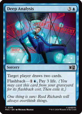 Image of Deep Analysis (Surge Foil) (MSC-149) - Commander: Marvel Super Heroes Foil
