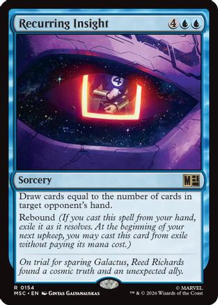Image of Recurring Insight (Surge Foil) (MSC-154) - Commander: Marvel Super Heroes Foil