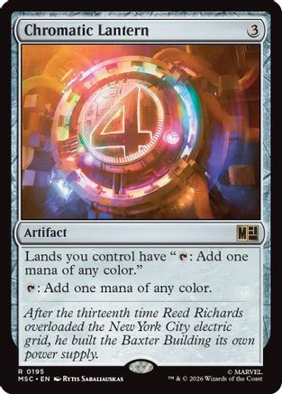 Image of Chromatic Lantern (MSC-195) - Commander: Marvel Super Heroes
