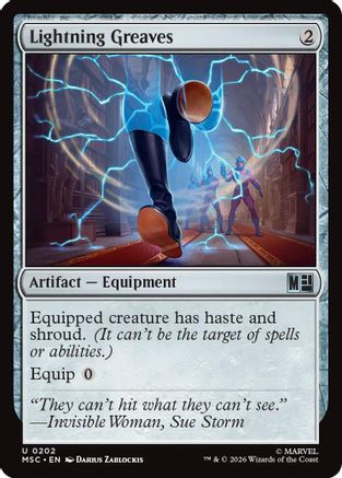Image of Lightning Greaves (MSC-202) - Commander: Marvel Super Heroes
