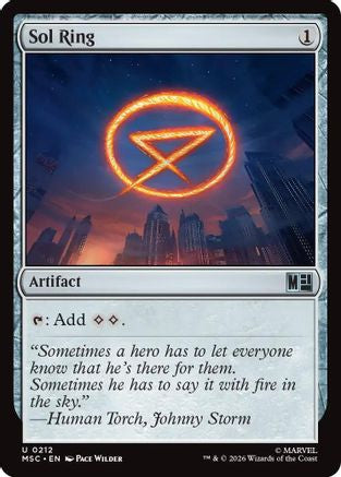 Image of Sol Ring (0212) (MSC-212) - Commander: Marvel Super Heroes
