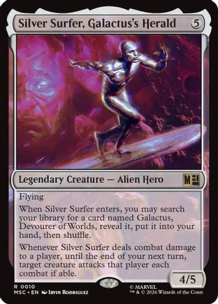 Image of Silver Surfer, Galactus's Herald (MSC-010) - Commander: Marvel Super Heroes