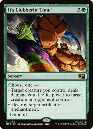 Image of It's Clobberin' Time! (MSC-066) - Commander: Marvel Super Heroes