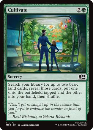 Image of Cultivate (Surge Foil) (MSC-172) - Commander: Marvel Super Heroes Foil