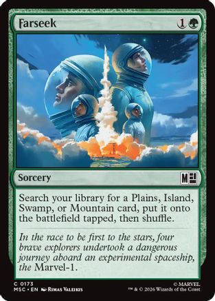 Image of Farseek (0173) (Surge Foil) (MSC-173) - Commander: Marvel Super Heroes Foil