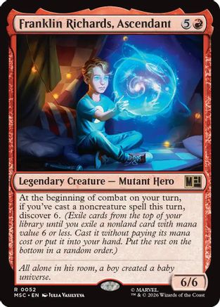 Image of Franklin Richards, Ascendant (Surge Foil) (MSC-052) - Commander: Marvel Super Heroes Foil