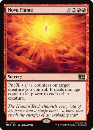 Image of Nova Flame (MSC-057) - Commander: Marvel Super Heroes