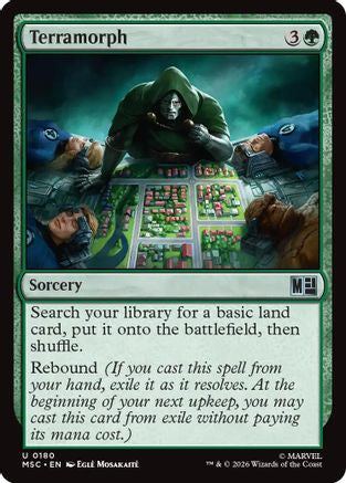 Image of Terramorph (Surge Foil) (MSC-180) - Commander: Marvel Super Heroes Foil