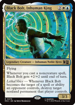 Image of Black Bolt, Inhuman King (MSC-076) - Commander: Marvel Super Heroes