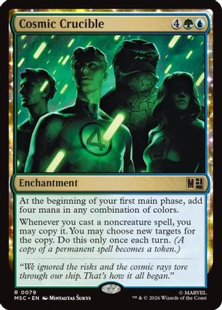 Image of Cosmic Crucible (Surge Foil) (MSC-079) - Commander: Marvel Super Heroes Foil
