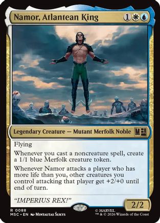 Image of Namor, Atlantean King (MSC-088) - Commander: Marvel Super Heroes