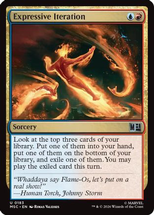 Image of Expressive Iteration (MSC-183) - Commander: Marvel Super Heroes