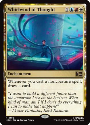 Image of Whirlwind of Thought (Surge Foil) (MSC-190) - Commander: Marvel Super Heroes Foil