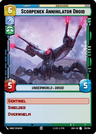 Image of Scorpenek Annihilator Droid (29/264) - Ashes of the Empire