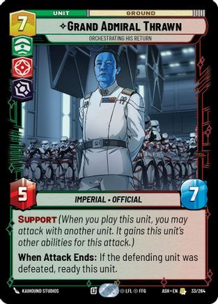Image of Grand Admiral Thrawn - Orchestrating His Return (33/264) - Ashes of the Empire