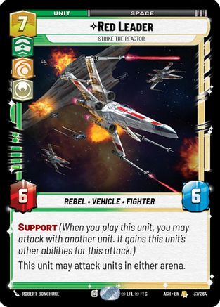 Image of Red Leader - Strike the Reactor (37/264) - Ashes of the Empire
