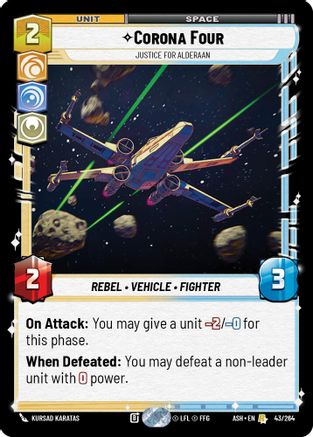 Image of Corona Four - Justice for Alderaan (43/264) - Ashes of the Empire