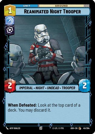 Image of Reanimated Night Trooper (45/264) - Ashes of the Empire