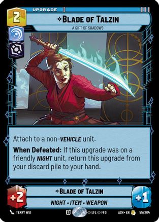 Image of Blade of Talzin - A Gift of Shadows (55/264) - Ashes of the Empire