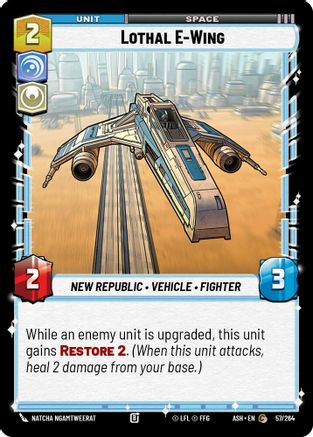 Image of Lothal E-Wing (57/264) - Ashes of the Empire