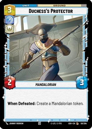 Image of Duchess's Protector (58/264) - Ashes of the Empire