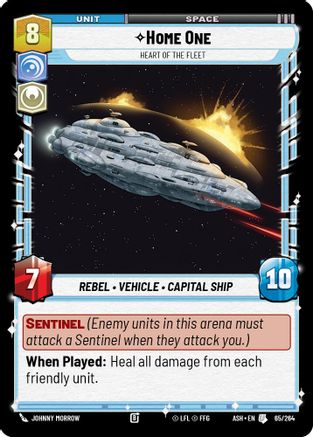 Image of Home One - Heart of the Fleet (65/264) - Ashes of the Empire