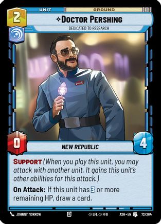 Image of Doctor Pershing - Dedicated to Research (72/264) - Ashes of the Empire