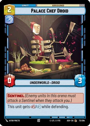 Image of Palace Chef Droid (73/264) - Ashes of the Empire