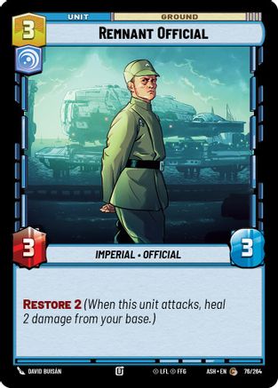 Image of Remnant Official (76/264) - Ashes of the Empire