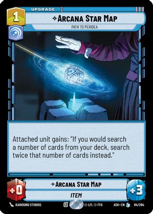 Image of Arcana Star Map - Path to Peridea (84/264) - Ashes of the Empire