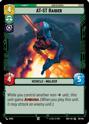 Image of AT-ST Raider (98/264) - Ashes of the Empire
