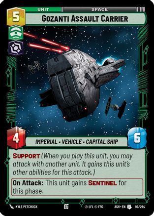 Image of Gozanti Assault Carrier (99/264) - Ashes of the Empire