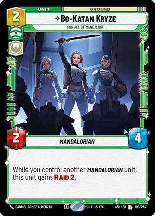 Image of Bo-Katan Kryze - For All of Mandalore (105/264) - Ashes of the Empire