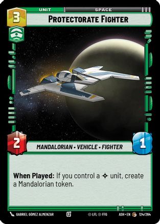 Image of Protectorate Fighter (124/264) - Ashes of the Empire