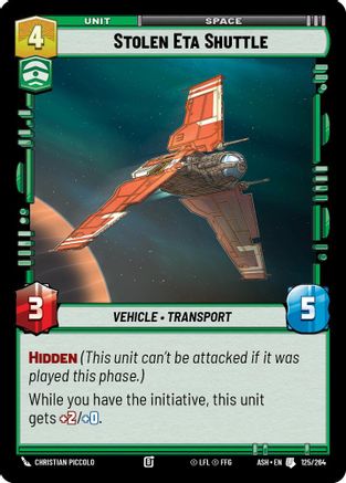 Image of Stolen Eta Shuttle (125/264) - Ashes of the Empire